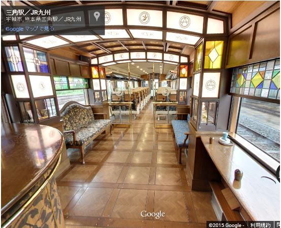 【画像】グーグル、日本の観光列車を360度パノラマ写真で公開、「特急A列車で行こう」など9列車で