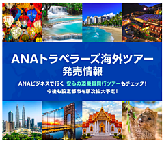 ANA、「航空券＋宿泊」ツアーで、他社航空便との組み合せ販売を開始、ユナイテッド航空のグアムやベトナム航空のダナンなど