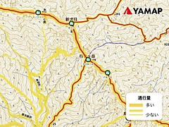 登山地図アプリ「YAMAP」、他ユーザーが過去に歩いたルートを可視化、経験者向けに、マイナールートを把握