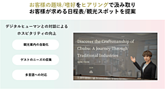 名古屋のホテルで、訪日客向けにデジタル人間が観光コンシェルジュに、ARグラスを活用した観光情報発信も